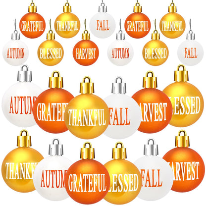 JULMELON 36 Pcs Fall Tree Ornaments for Thanksgiving Day Decor