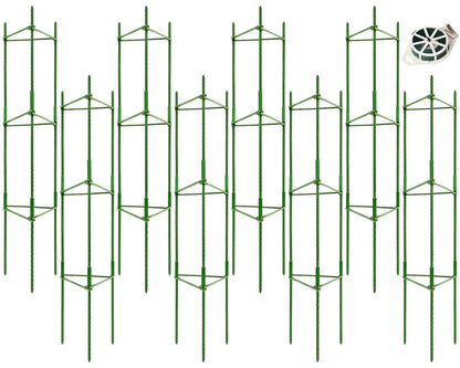 Legigo 8-Pack Tomato Cage for Garden Plant Support- Up to 48inch Garden Stakes Tomato Cage, Tomato Trellis for Potted Plants, Tomato Cages Plant Stakes for Climbing Vegetables Plants Flowers