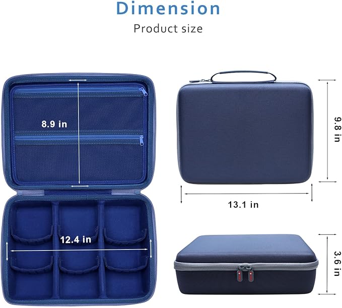 XANAD Card Game Case Fits 3000+ Cards, Fits for Baseball Sports playing card/UNO/playing card Against Humanity Card Game and All Other Card Games Expansions (Dark Blue)