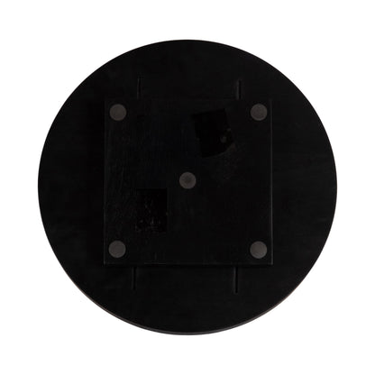 Kate and Laurel Halsey Round Lazy Susan Tray Organizer; 18 Inch Diameter; Black; Transitional Round Countertop Organizer with Turning Lazy Susan for Kitchen Storage