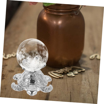 GOOHOCHY Metal Tortoise Crystal Ball Stand Display Base Decorative Shelf Stand for Collectibles Crystal Sphere Holder