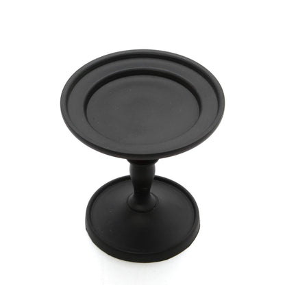 Hosley Black Pillar Holder 4.75 Inch High. Ideal Gift for Wedding Party Special Occasion or as a Candle Holder