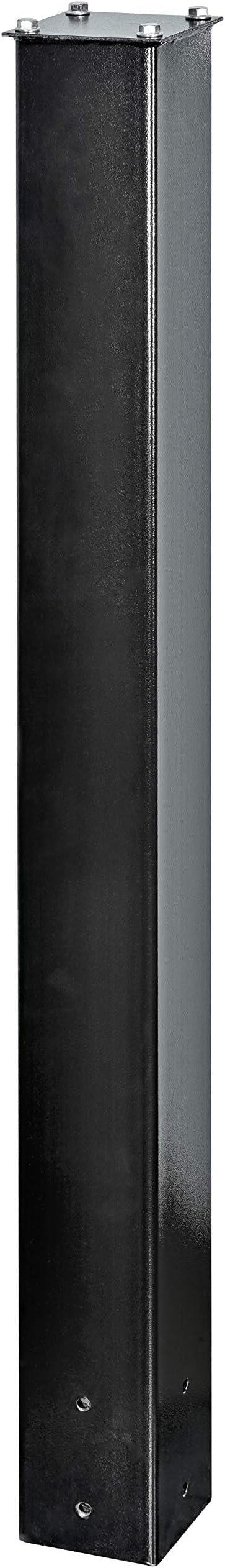 Mail Boss 7206 Package Master Curbside Locking Security Mailbox | Medium, Black, Surface Mount Base Plate & In-Ground Mounting Post, 43 x 4 x 4 inches