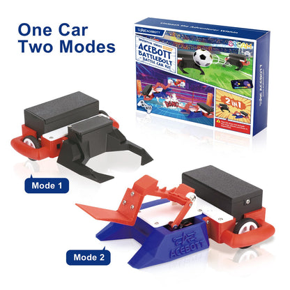 2-in-1 Football & Battle Robot Car Kit, ESP32 APP-Remote Control Battlebolt Car Fighting Robot Toy for Kids Wireless Gameplay Robotics STEM Science Kit Birthday Gift for Boys Girls Age 8+ (One Car)
