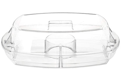 Prodyne SB-5 Flip-Lid Appetizers On Ice, 15", Clear