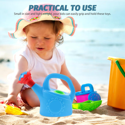 Plastic Watering Can Small Watering Can for Kids Outdoor Garden Flower Pool Beach Bath, Pack of 2 (Random Color)