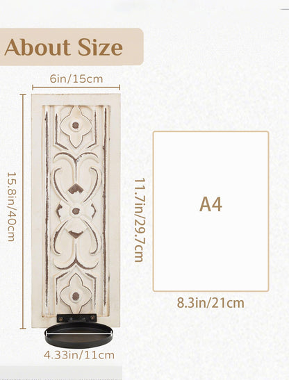 Walasis Rustic Farmhouse Candle Sconces Wall Decor Set of 2
