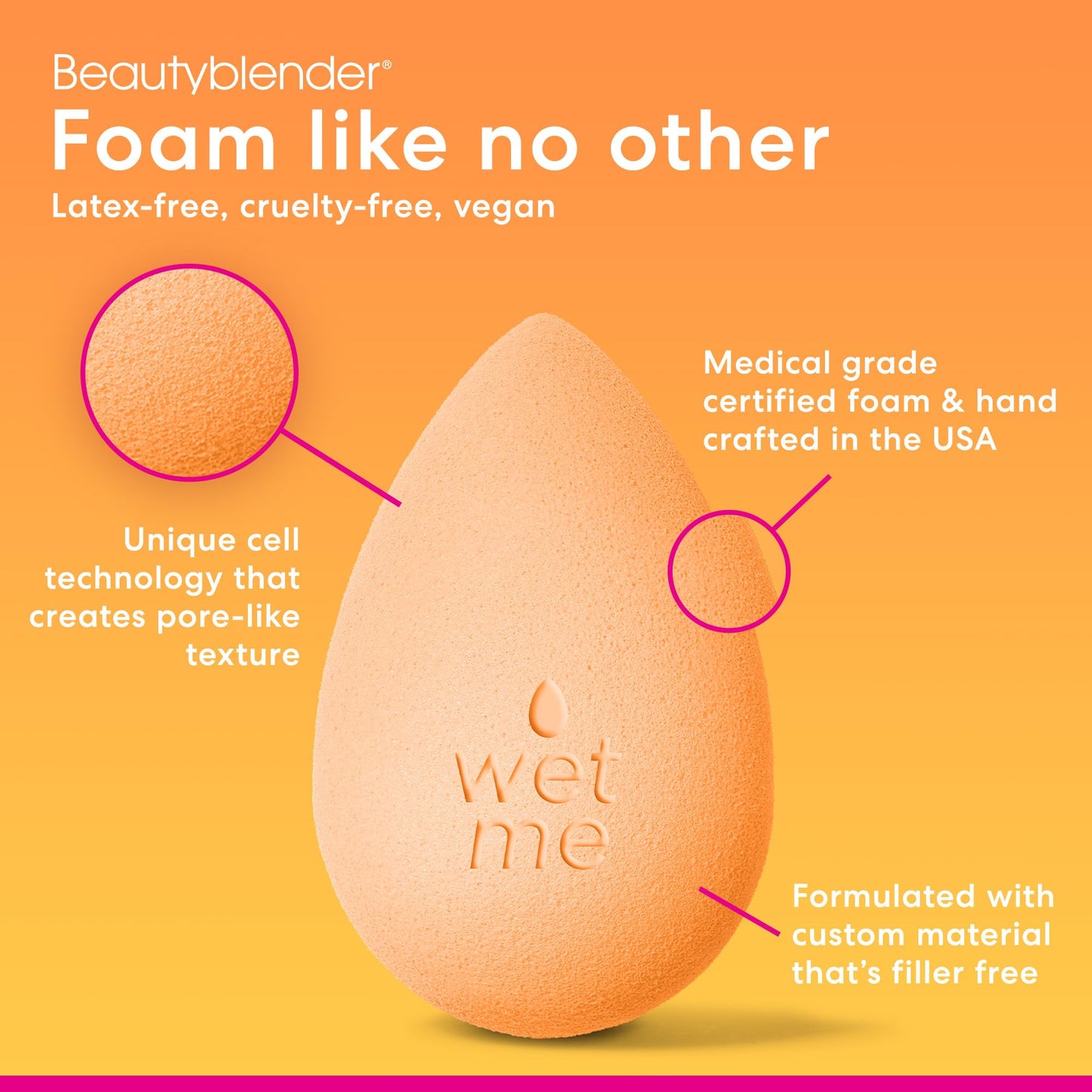 Beautyblender® | Bubble Blender Makeup Sponge | Blend Liquid Foundations, Powders and Creams | Streak Free Application | Vegan, Cruelty Free | Made in USA