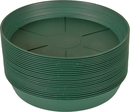 Hydrofarm HGS10P Green Premium Saucer 10-Inch, 25 Count(Pack of 1), 10 inches