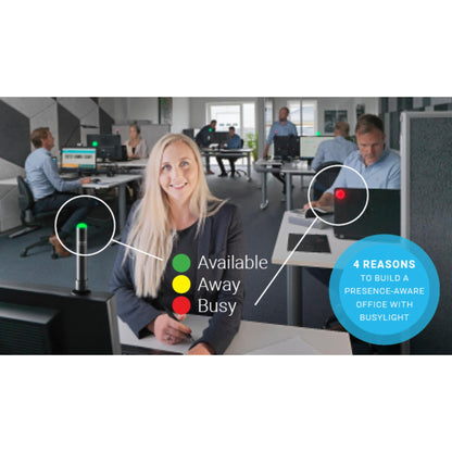 Kuando® Busylight UC Omega (15410) - Presence Light and Ringer - Busy Light for The Office - Free Busylight Software for Most UC Platforms and Softphones