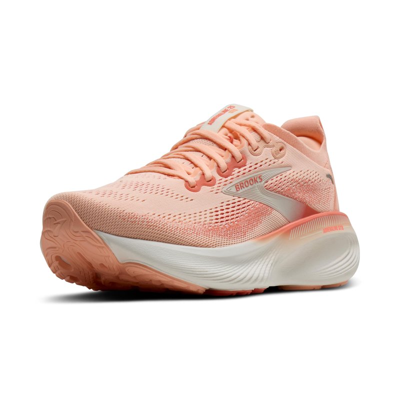 Brooks Women’s Adrenaline GTS 25 Supportive Running & Walking Shoe - Peach Echo/Coconut - 10 Medium