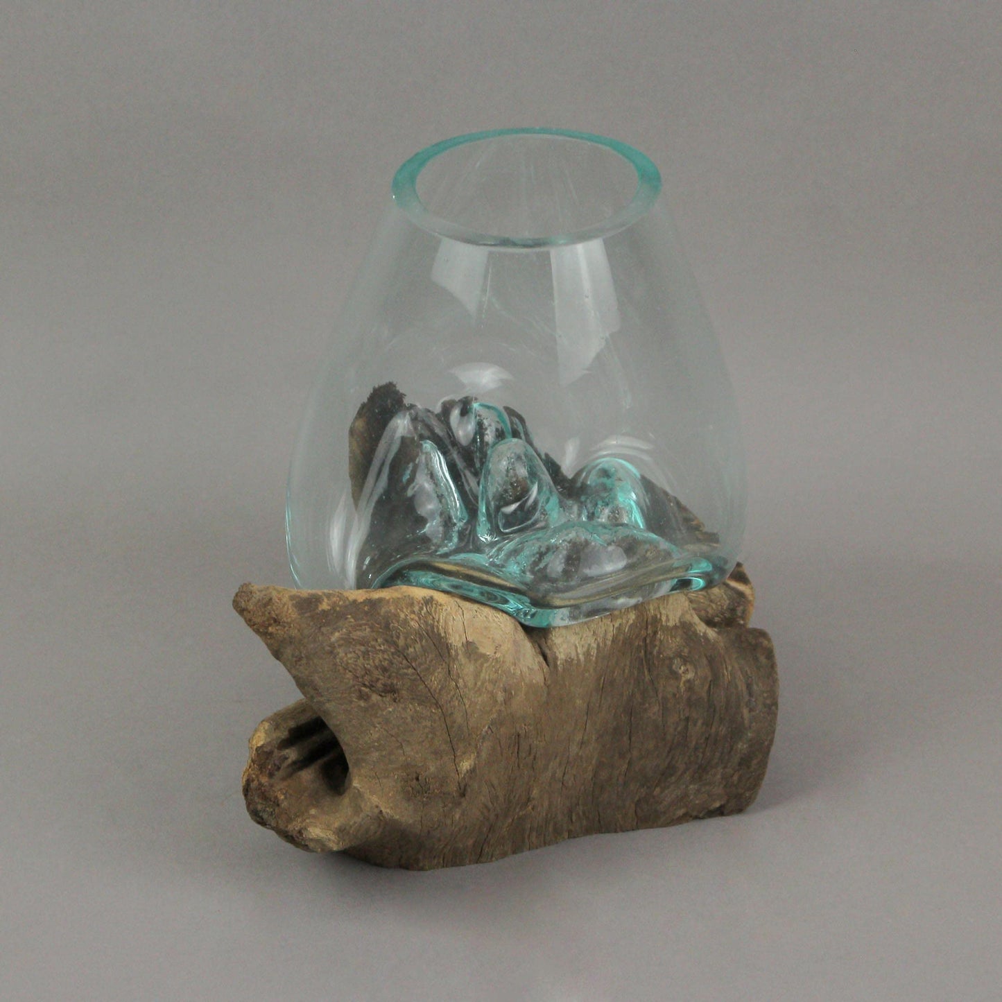 Chesapeake Bay Medium Glass Bowl On Driftwood