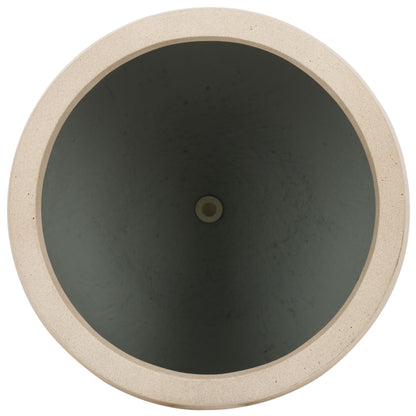 SAFAVIEH Outdoor - Jasper Beige Cement Ficonstone Planter Pot Set of 2 with Drainage Hole, Frost Resistant Garden Planters for Patio, Deck, Indoor Outdoor Use (PAT1535B-SET2)