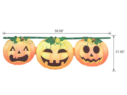 Outdoor Yard Signs & Indoor Banners - Halloween Pumpkin Decor, Garden Flag, Wall & Porch Decorations