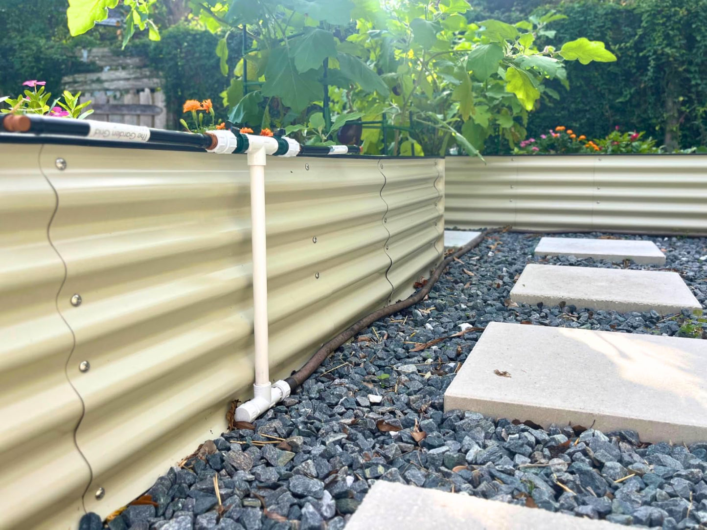 Garden Grid Manifold - 15" Tall, Double Style | Link All of Your Garden Grids So They Water Together | Ideal for Side-By-Side Garden Grid Connections