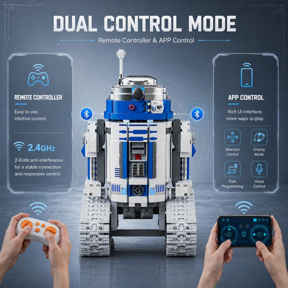 Galaxy Mechanic Robot Building Kit, Remote & App Control STEM Robot Building Toys, Compatible with Lego Robot, Father's Day Birthday Gifts for Teens Adults Fathers, 735PCS
