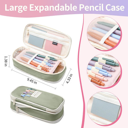 KOPKOFT Bible Study Supplies, Bible Journaling Kit for Women with Journal, Pen Case, Tabs, Highlighters and Pens, Bible Accessories Set for Women Students Beginner, Christian Gifts (Green)