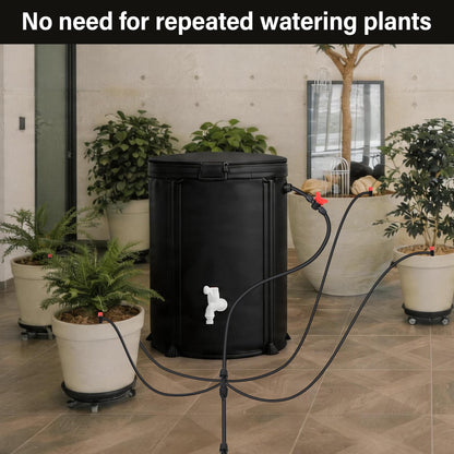 Toriexon Auto Drip Irrigation System Kits for Plants, with 13 Gallon Bucket and 25W Water Pump, Automatic Watering System for Indoor and Outdoor for Grow Tent, Greenhouse, Lawn