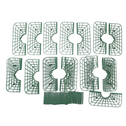 Sunicon 20Pcs Strawberry Supports, Detachable PP Waterproof Reusable Square Strawberry Growing Racks Plant Support Strawberry Stand Holder for Soil Planting Indoor Pots