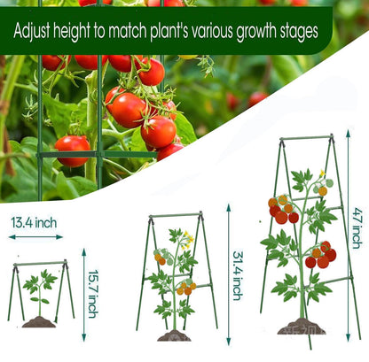 Small Size Garden Cucumber Trellis for Climbing Plants Outdoor, 47x16 inch A Frame Cucumber Trellis for Garden Raised Bed, Plant Support for Vegetable Vine Pea Bean, with Netting