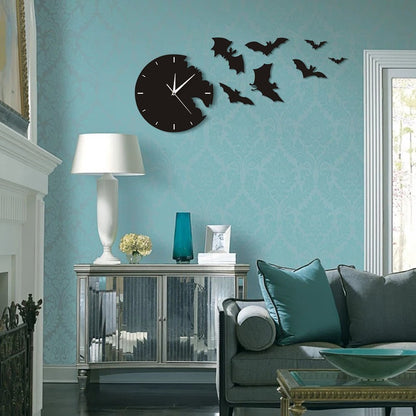 The Geeky Days Bat Clock Analog Wall Watch, 11.81 inch, Black