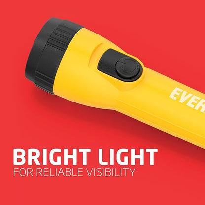 Eveready LED Flashlight Bright Reliable Flashlights for General Purpose, Great for Camping, Car, Emergency Storm Power Outage Handheld Flashlight (Batteries Included) (Pack of 16)