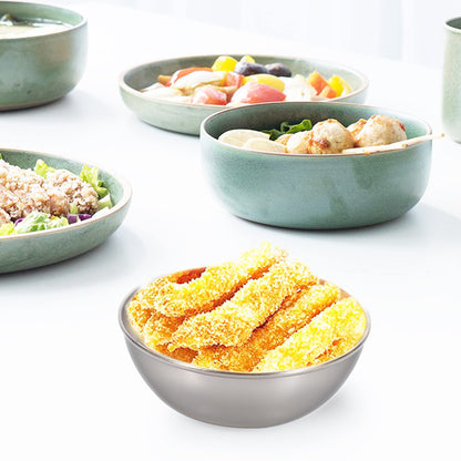 MGGi 8 Pack 3.3inch Stainless Steel Sauce Dishes Round Mini Individual Saucers Bowl, Seasoning Plate Sushi Dipping Bowl Appetizer Plates, for Sushi,Side Dishes,Dessert,Tomato Sauce,Soy,BBQ - Silver