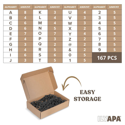 Ilyapa 167 Piece Alphabet Magnets Magnetic Letters and Numbers for Whiteboard, Chalkboard Signs & Fridge, ABC Magnets, Soft & Durable EVA Foam Magnetic Alphabet Letters Works on All Metal Surfaces