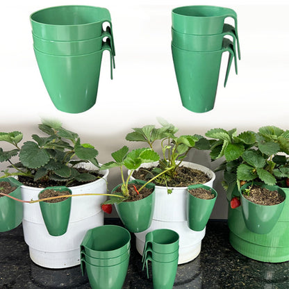 Kangnice Garden Trays Tool for Strawberry Runners Featuring Breathable Cups and Runner Forks to Enhancing Survival Rate and Growth Drainage Planting Cups