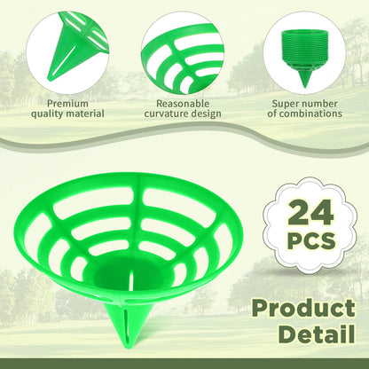 Censen 24 Packs Melon Cradle Pumpkin Support Cantaloupe Squash Watermelon Fruit Holder Set Garden Support Plant Trellis for Pumpkin Honeydew Gourds Plant Growing, Holds up to 8lbs