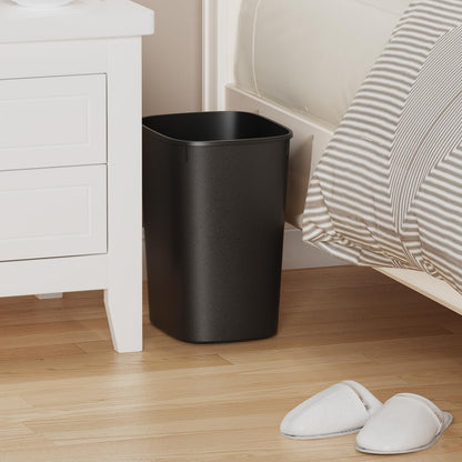 CEROELDA Small Bathroom Trash Can, 2.6 Gallon Slim Mini Garbage Can Small Trash Bin Plastic Waste Basket for Dorm Room, Bedroom, Office, Toilet (Black)