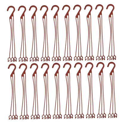 LABRIMP 50pcs Plastic Hanging Hooks for Flower Pots Durable Plant Holders for Garden Wall-Mounted Planter Hooks for Decoration