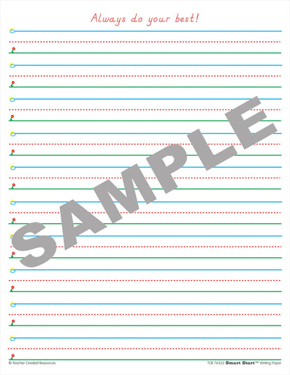 Teacher Created Resources Smart Start 1-2 Writing Paper: 360 Sheets (TCR76533)