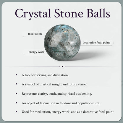 moonsix Natural Blue Celestite Crystal Ball with Acrylic Stand Decoractive Stone Sphere Sulpture for Divination Fengshui Decor, 61-70 mm