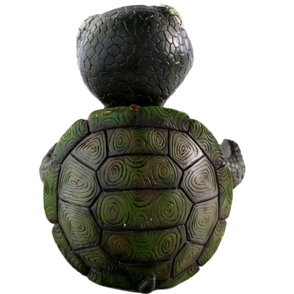 Sea Turtle Salt and Pepper Shaker Holder with Glass Jars