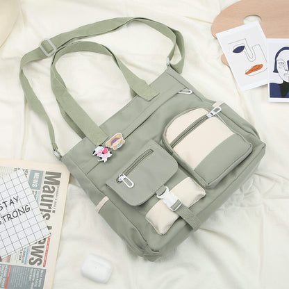 Phaoullzon Crossbody Cute Bag for Teens Kawaii Messenger Purse Nylon Shoulder Tote Bags