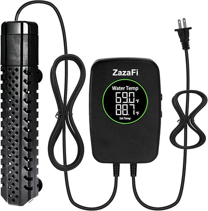 Aquarium Heater 100W, Fish Tank Heater with High-Temperature Protection and Turtle Tank Heater with Automatic Power-Off When Leaving Seawater or Freshwater.