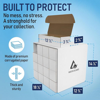 Premium Trading Card Box Storage For Sports, Baseball, Football, Basketball, MTG & TCG Collector | Baseball Card Storage Boxes & Organizer For Magic Sorter Bulk. Sports Holder For Collection.