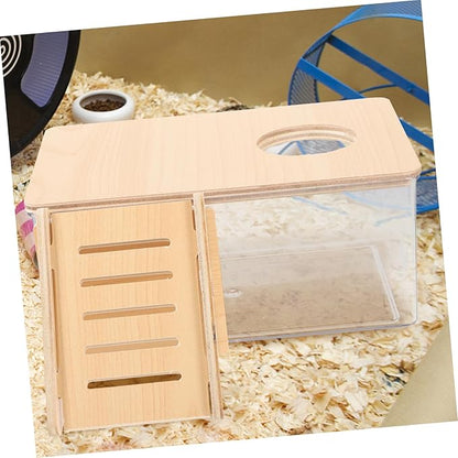 KESYOO 2pcs Acrylic Hamster Bath Box Gerbils Bath Sand Tub for Hamsters Chinchilla Dust