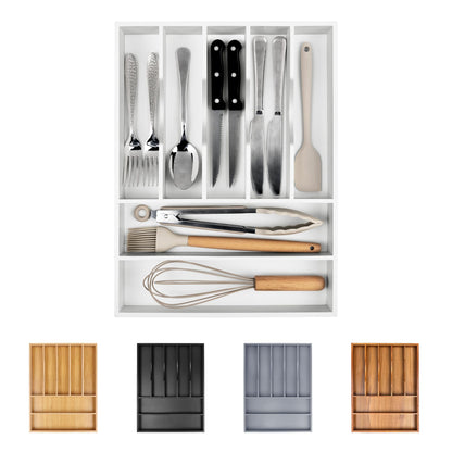 Kitchen Silverware Drawer Organizer and Storage Cabinet Utensil Rack Bathroom Counter Vanity Extra Large Big Cooking Drawer Organizers Countertop Pantry Storage Cabinet Best Kitchen Must Haves 2025