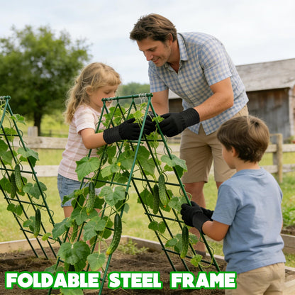 Heavy Duty Cucumber Trellis,2 Pack,No AssemblyGarden Trellis for Climbing Plants Outdoor,Cucumber Trellis, A-Frame Vegetable Frame,Vegetables Peas Beans Squash Cucumber