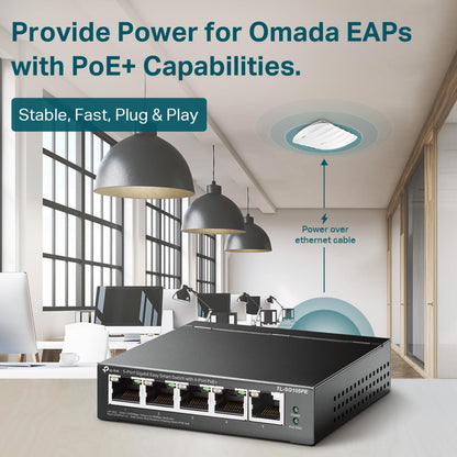 TP-Link TL-SG1016PE | 16 Port Gigabit PoE Switch | Easy Smart Managed | 8 PoE+ Ports @150W | Plug & Play | Sturdy Metal w/ Shielded Ports | QoS, Vlan, IGMP & LAG, Free Expert Help