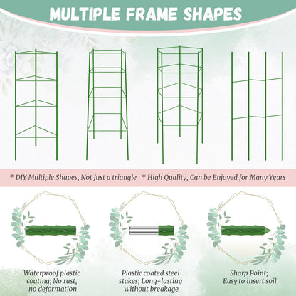 Legigo 2-Pack Tomato Cage for Garden Plant Support - Up to 48in Garden Stakes, Tomato Trellis for Potted Plants, Tomato Cages Plant Stakes for Climbing Vegetables & Flowers