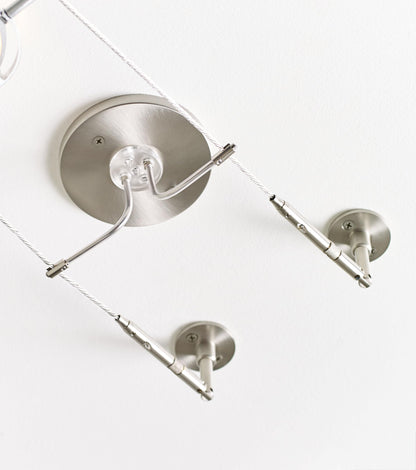 Tiella 800CBL5PN-LED, Accent Electronic Low Volt Surface Track Lighting Kits, LED Compatible, Nickel