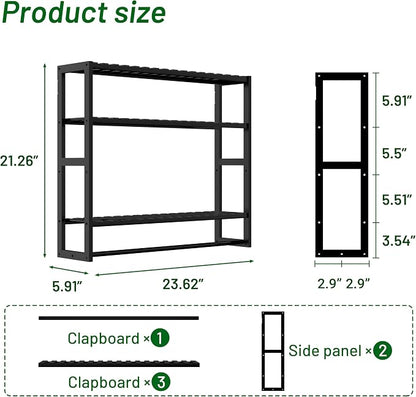 PPN Extra Large Towel Rack Bathroom Storage Shelves Over The Toilet with Towel Bar 100% Bamboo Adjustable Height Floating Shelf Wall Shower Shelf for Small Space Bathroom Kitchen Multi Usage