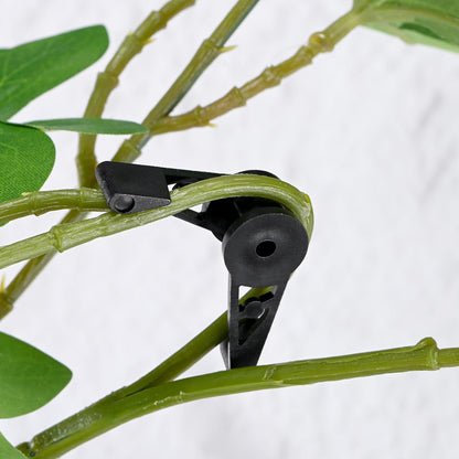 M METERXITY 60-Pack Adjustable Plant Clips, 360 Degree Plant Training Clips, Plant Stem Bender Training Clips for Low Stress Training/Plant Ties/Gardening Accessories [Black]