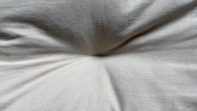 Rectangular Muslin Dog Bed Insert with Raw Cotton Filler, Natural Pet Bed Cushion Insert, Breathable Inner Pillow for Dog Bed Covers (XX Large 53"x36"x5")