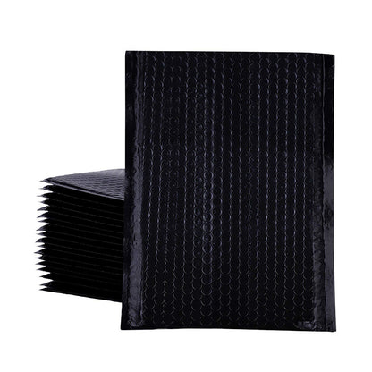 25Pack 5x7 Inches outside Small Black Poly Bubble Lined Mailers Padded Shipping Envelopes Self Seal Mailer Waterproof, Shockproof and Dustproof(Black 5x7 Inches-25pcs)