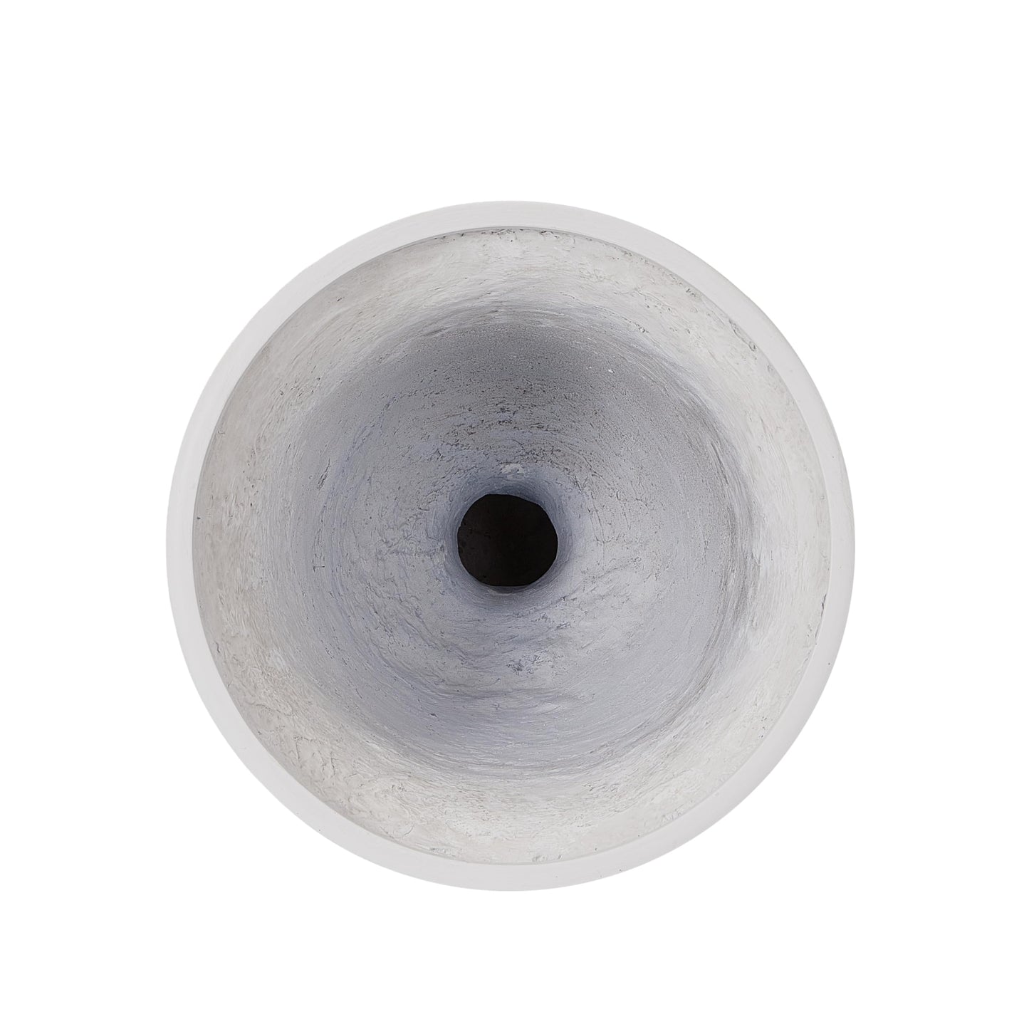Christopher Knight Home Sical Round Concrete Planter Set of 2, 2 Pack Garden Flower Pot with Drainage Hole, MGO Patio Urn Planter for Outdoor Plants, Outdoor Planter Box, No Assembly, Antique White