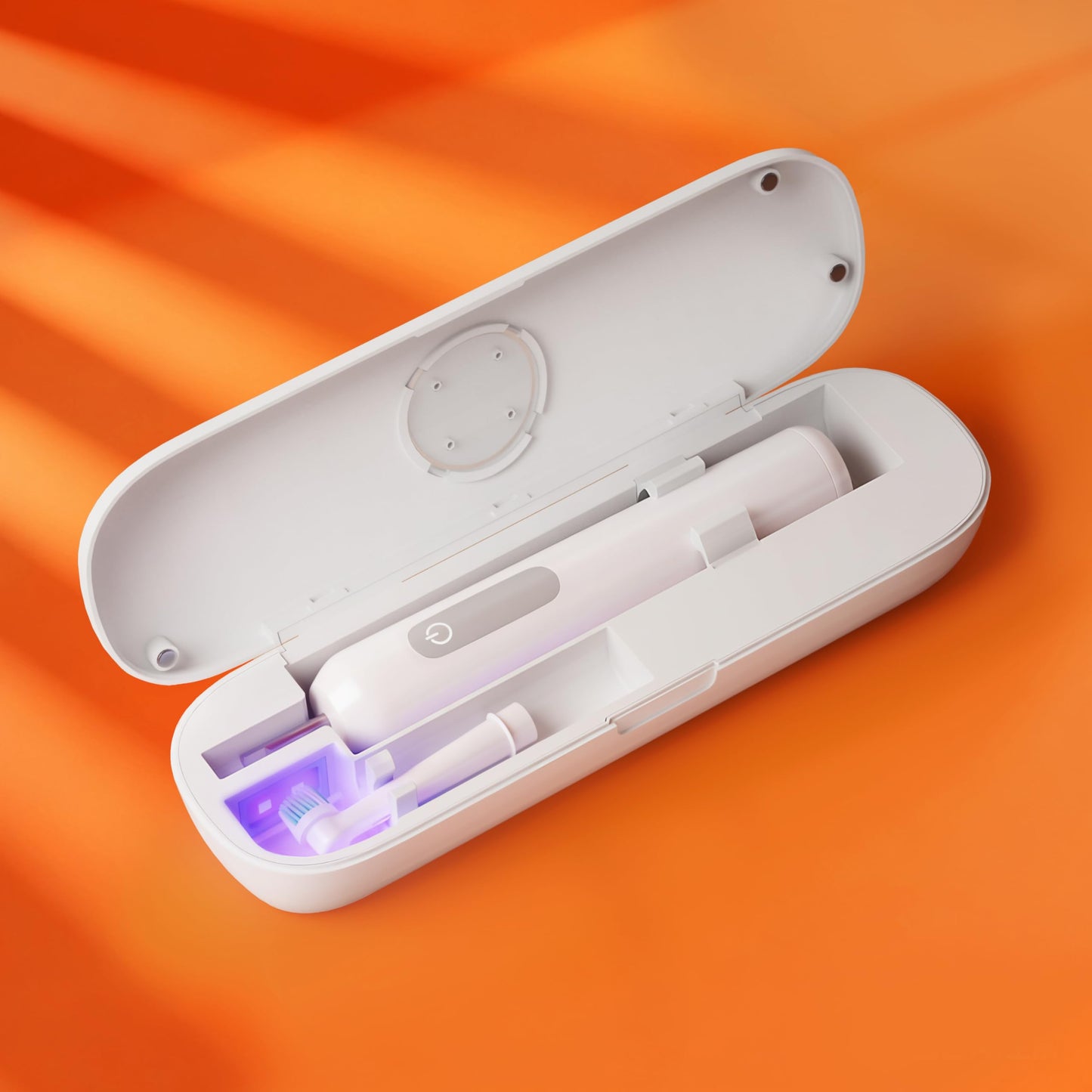 iHave Toothbrush Sanitizer for Electric Toothbrushes, Portable UV Toothbrush Travel Case with Auto-Cycle Disinfection & 100-Day Standby for Travel, Vacation & Camping (Case Only - No Toothbrush)
